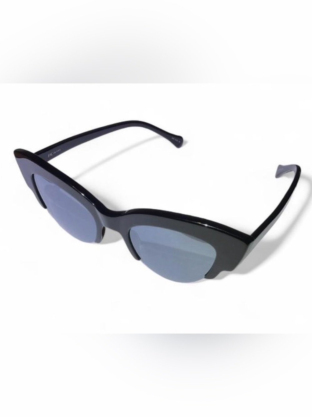 Zac Posen Winona Black Cat-Eye Sunglasses